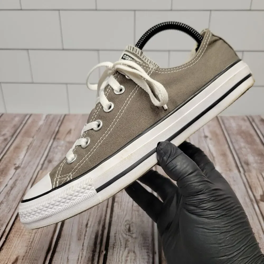 Converse Chuck Taylor All Star Low Canvas Shoes Gray Mens 7 Womens 9 1J794